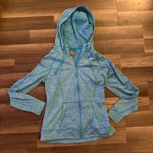 Champion Light Blue Women's Zip-Up Hoodie
